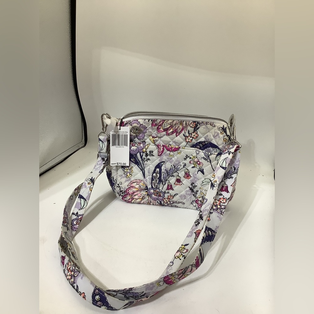 Vera Bradley hummingbird park Floral Quilted Crossbody mini Bag new with tags